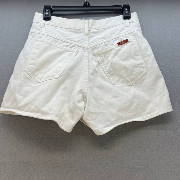 Vintage 90's Bonjour Button Fly Women's Jean Shorts Size 11/12 White - Picture 9 of 14
